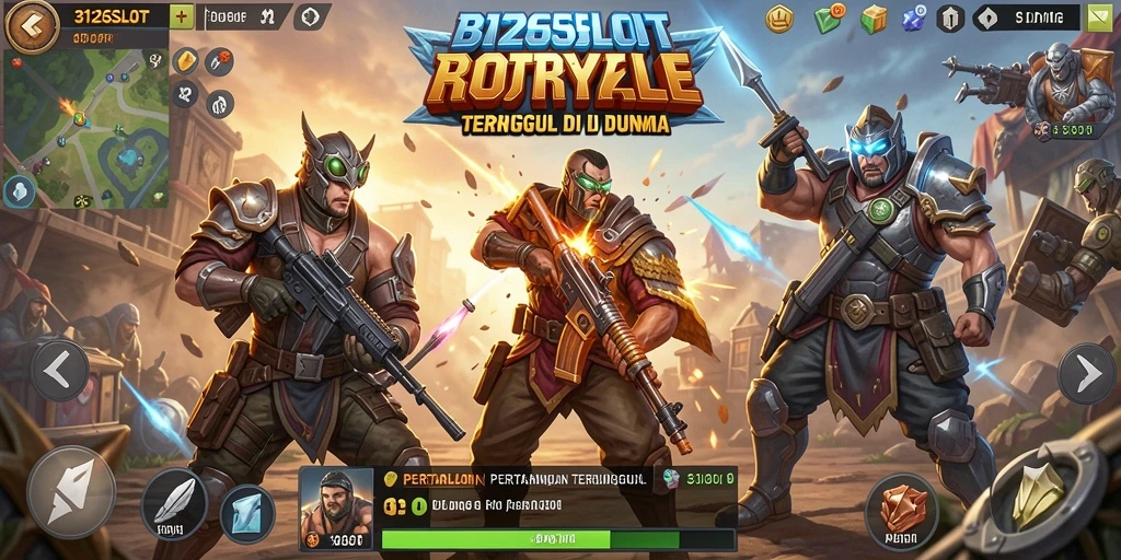Tangkapan layar gameplay 3126SLOT yang menunjukkan aksi pertempuran intens.