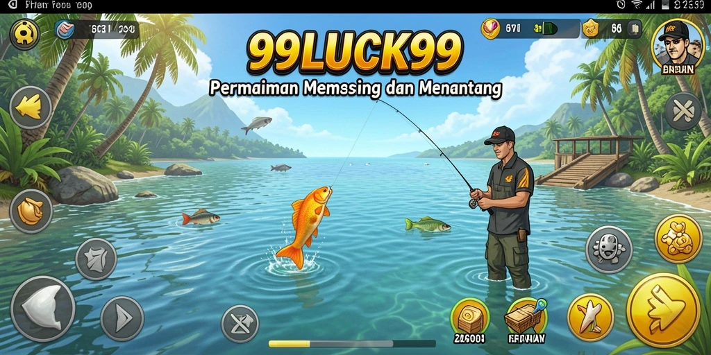 Gambar gameplay 99LUCK99 yang menampilkan aksi memancing yang seru.
