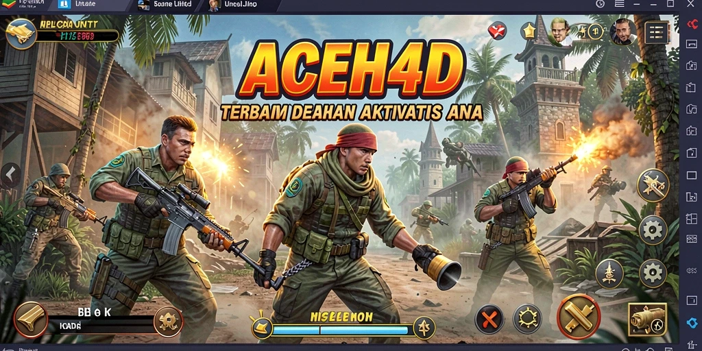 Tampilan utama ACEH4D dengan fitur-fitur utility yang memudahkan pengguna.