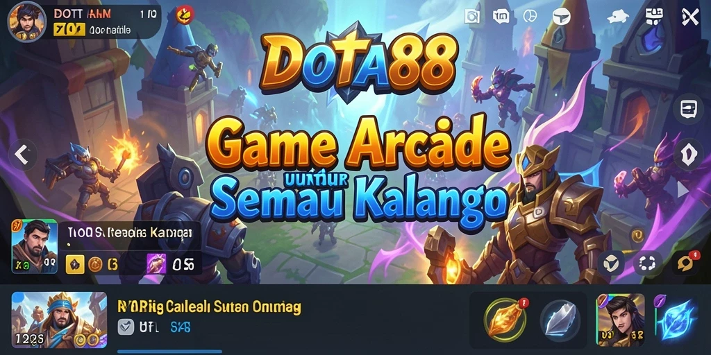 Tangkapan layar DOTA88 menunjukkan aksi seru gameplay Arcade.