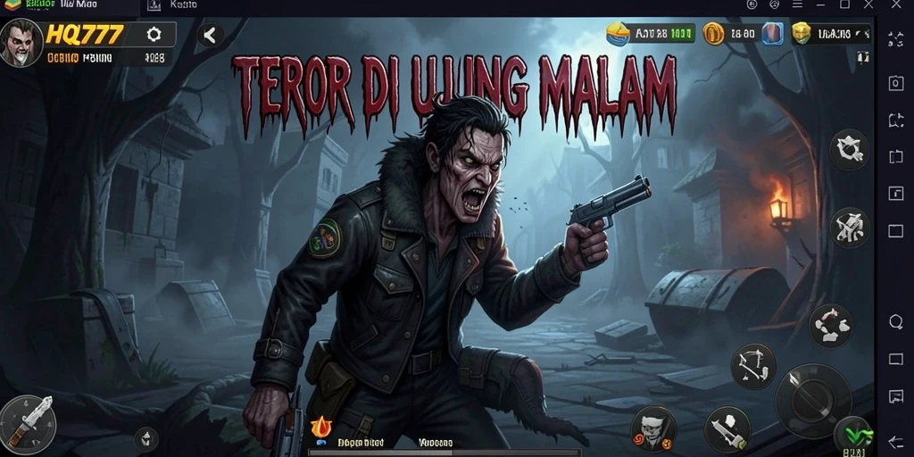 Gameplay menyeramkan dengan suasana kegelapan yang mencekam.