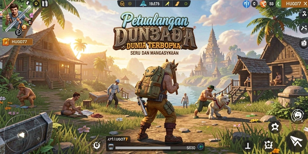 Tampilan gameplay HUGO77 yang memukau dalam dunia Open World.