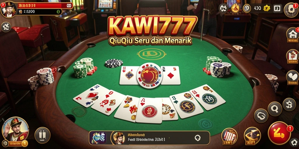Tampilan gameplay QiuQiu yang seru dan menarik di KAWI777.