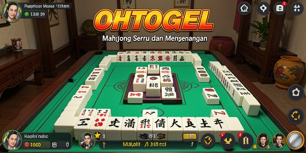 Tampilan gameplay Mahjong yang menantang dan seru di OHTOGEL.