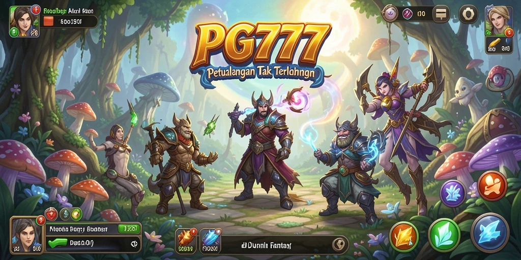 Gameplay PG777 yang penuh aksi dan petualangan di dunia fantasi.